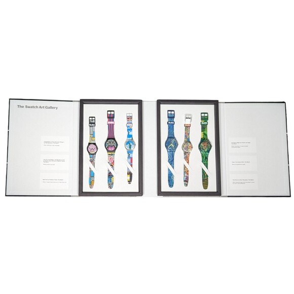 Swatch SZS31 MoMA Collaboration Quartz Analog Watch Museum of Modern Art Set New - Picture 1 of 10